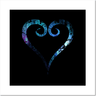 Heart KH grunge galaxy Posters and Art